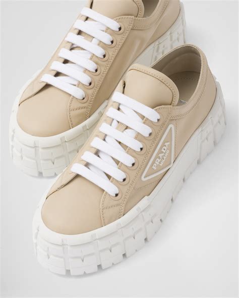 double wheel nylon gabardine sneakers prada|prada double wheel sneakers.